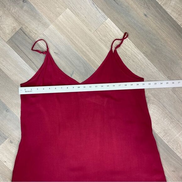 Zanzea Maxi Slip Dress Maroon Red 12 Sleeveless - Picture 12 of 14